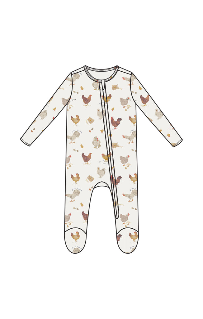 Angel Dear -2 Way Zipper Footie- Collector Chickens