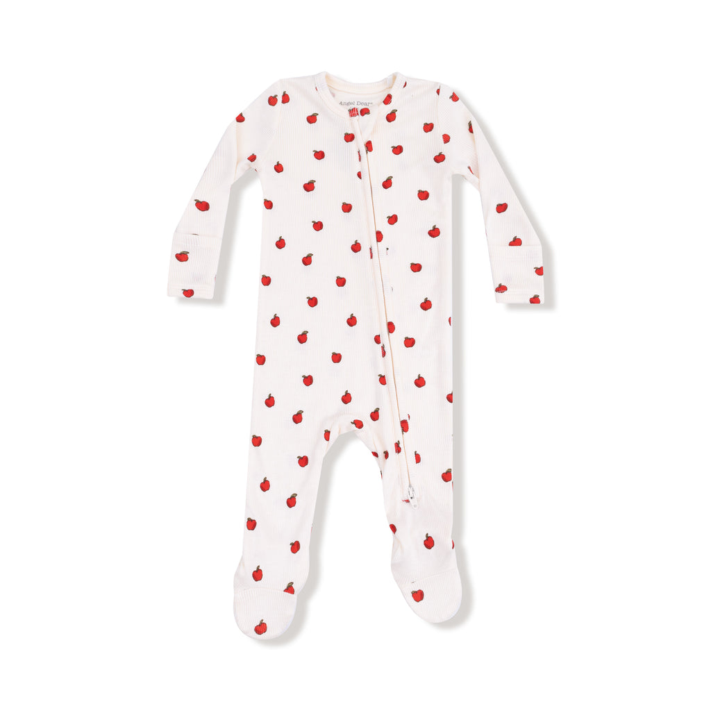 Angel Dear -2 Way Zipper Footie- Tiny Apples