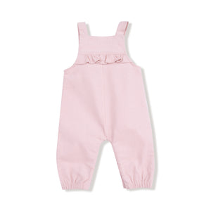 Angel Dear-Yoke Ruffle Overall-Veiled Pink