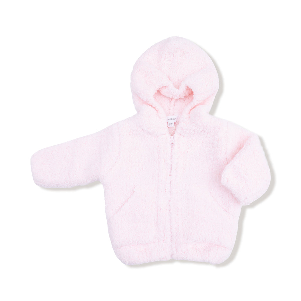 Angel Dear-Chenille Hoodie-Pink