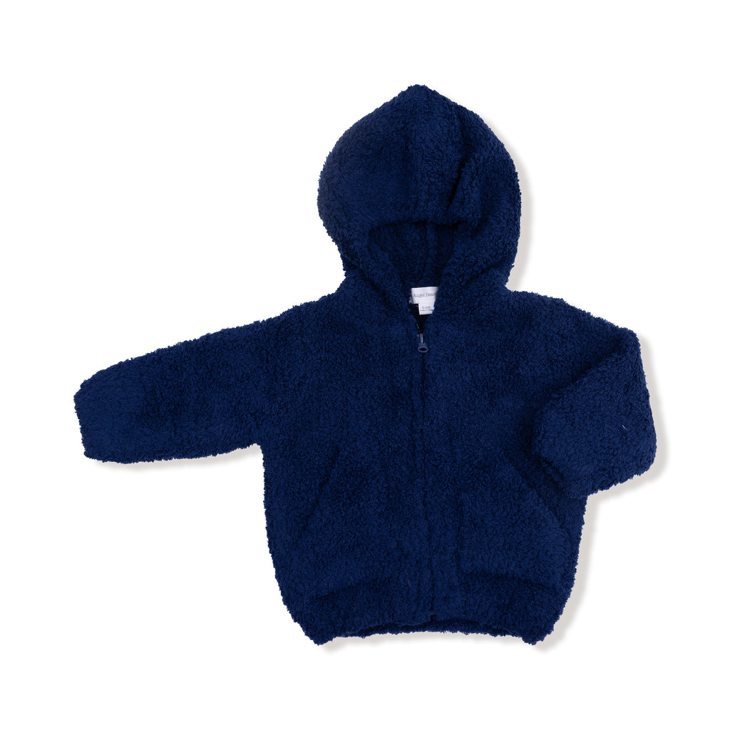 Angel Dear-Chenille Hoodie-Navy