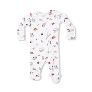Angel Dear -2 Way Zipper Footie-Little Farmer