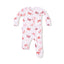 Angel Dear -2 Way Zipper Footie Ruffle Back-Candy Cane Bows