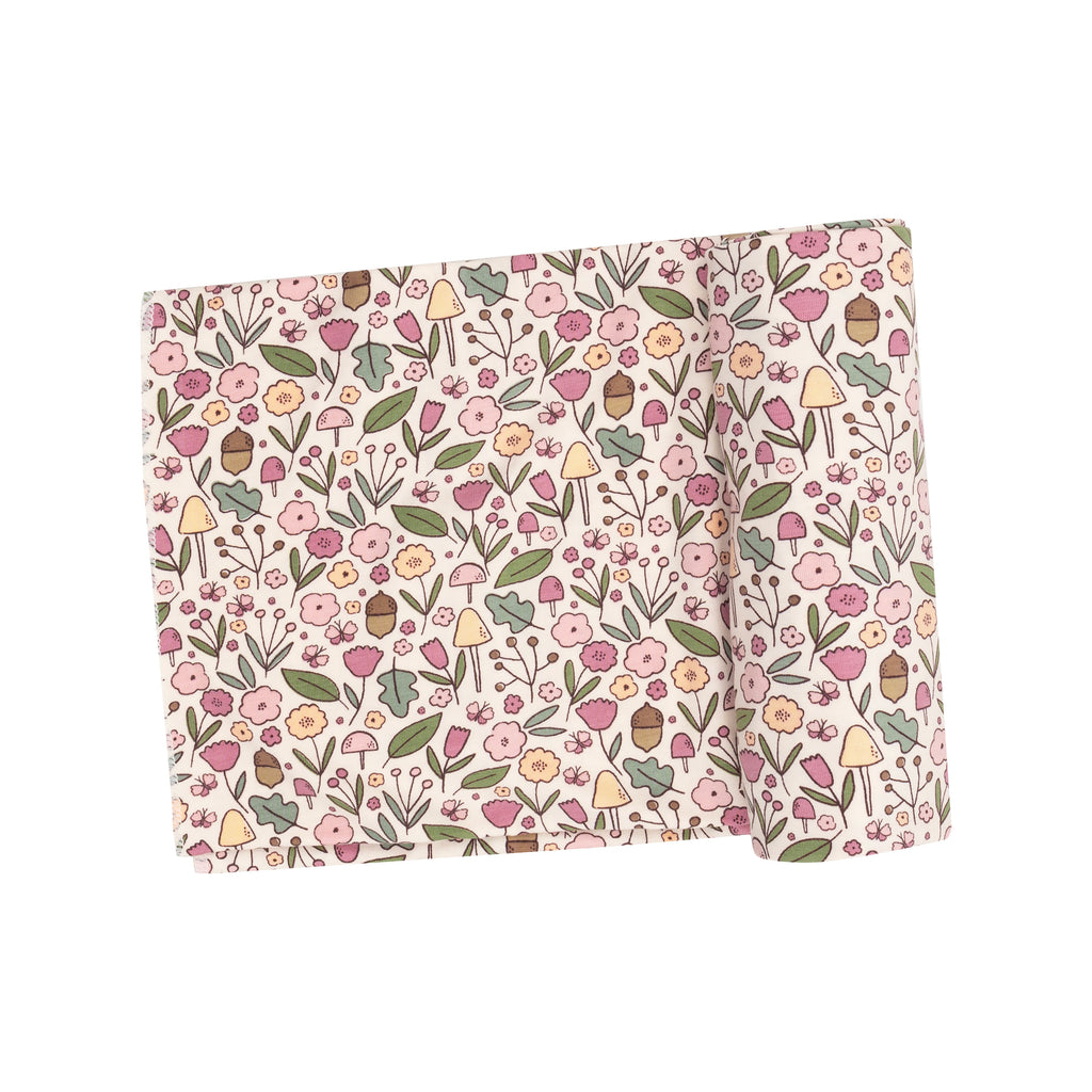 Angel Dear - Swaddle Blanket -Acorn Floral