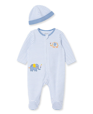 Little Me - Elephant Footie and Hat