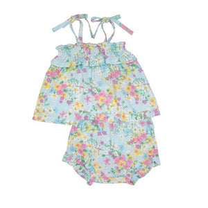 Angel Dear -Ruffly Strap Top and Bloomer Set-Little Buttercup Floral