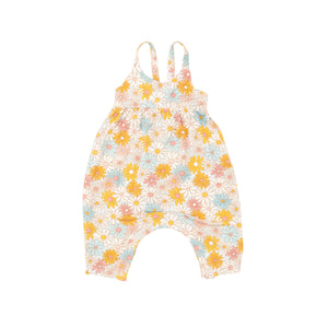 Angel Dear - Tie Back Floral Romper-Good Vibes Daisy