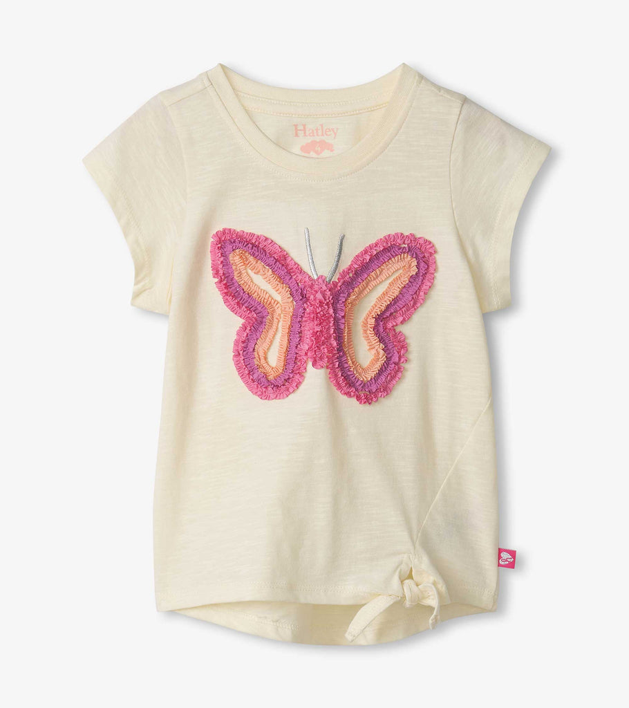 Hatley-Afterglow Butterfly Tie Front Tee