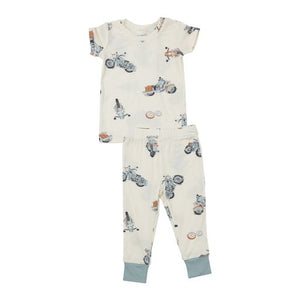 Angel Dear -S/S Loungewear Set-Vintage Motorcycles