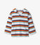 Hatley-Aqua Stripe Terry Pullover Hoodie
