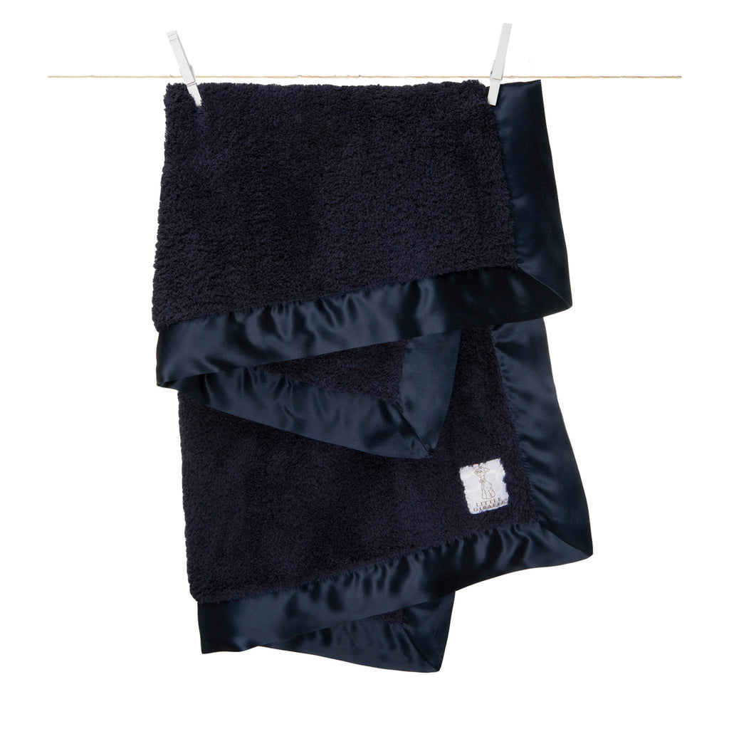 Little Giraffe - Chenille Baby Blanket - Demin
