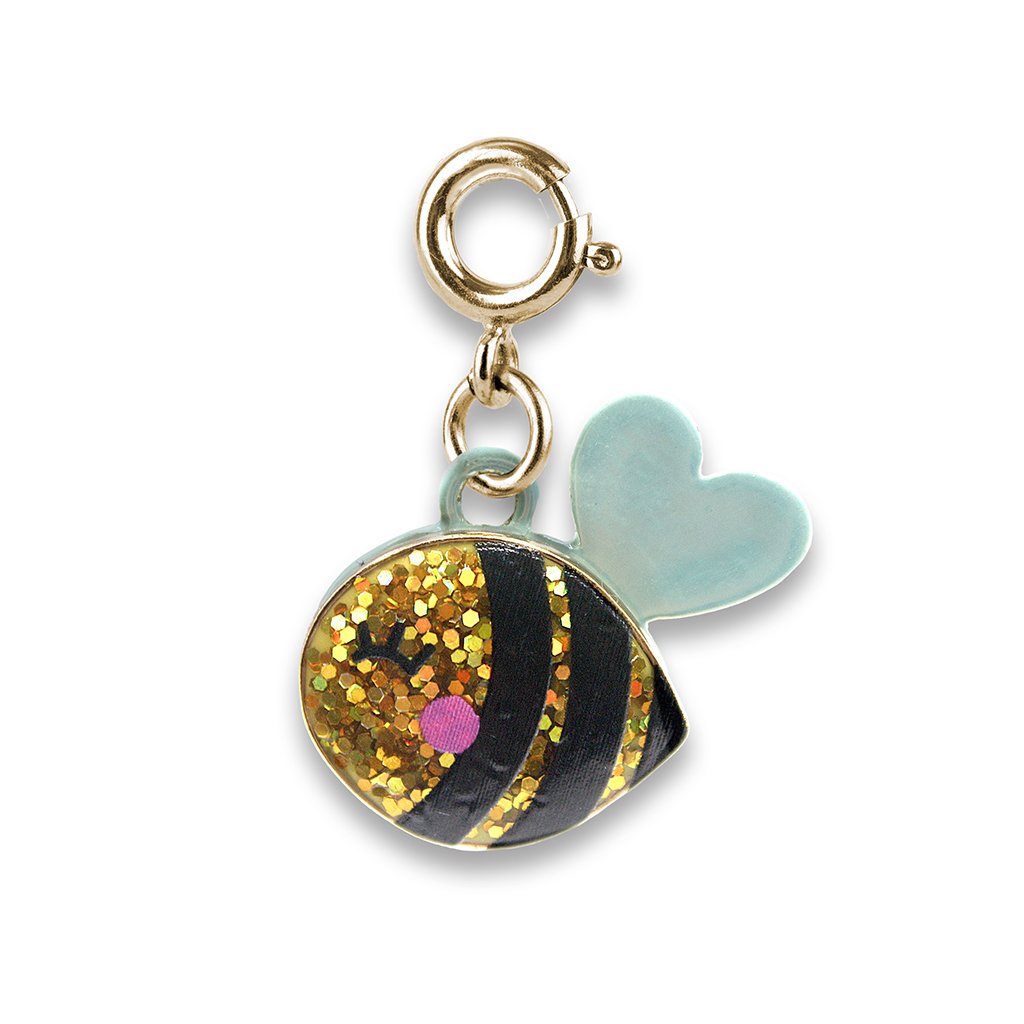 CHARM IT! - Gold Glitter Bee Charm