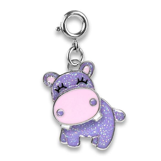 CHARM IT! - Glitter Swivel Hippo Charm
