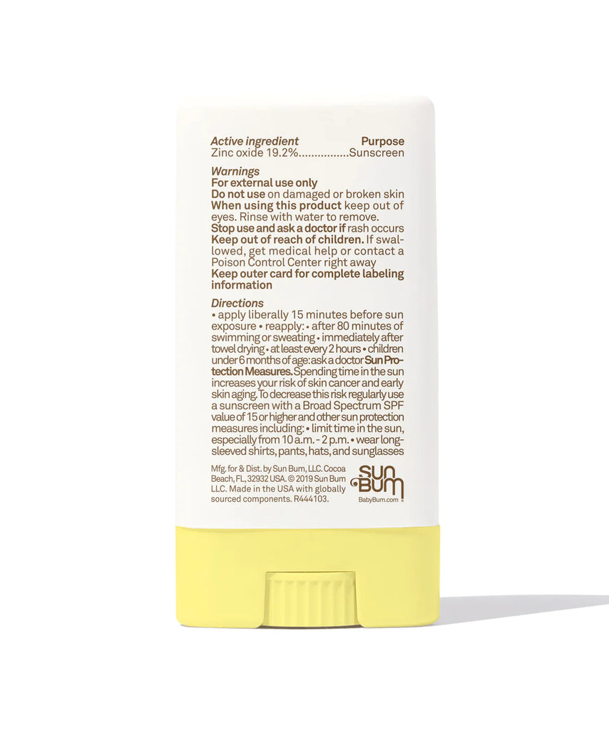 Sun Bum-Mineral SPF 50 Sunscreen Face Stick - Fragrance Free .45oz