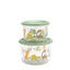 Ore - Good Lunch Snack Containers Small Set-of-Two - Baby Dinosaur