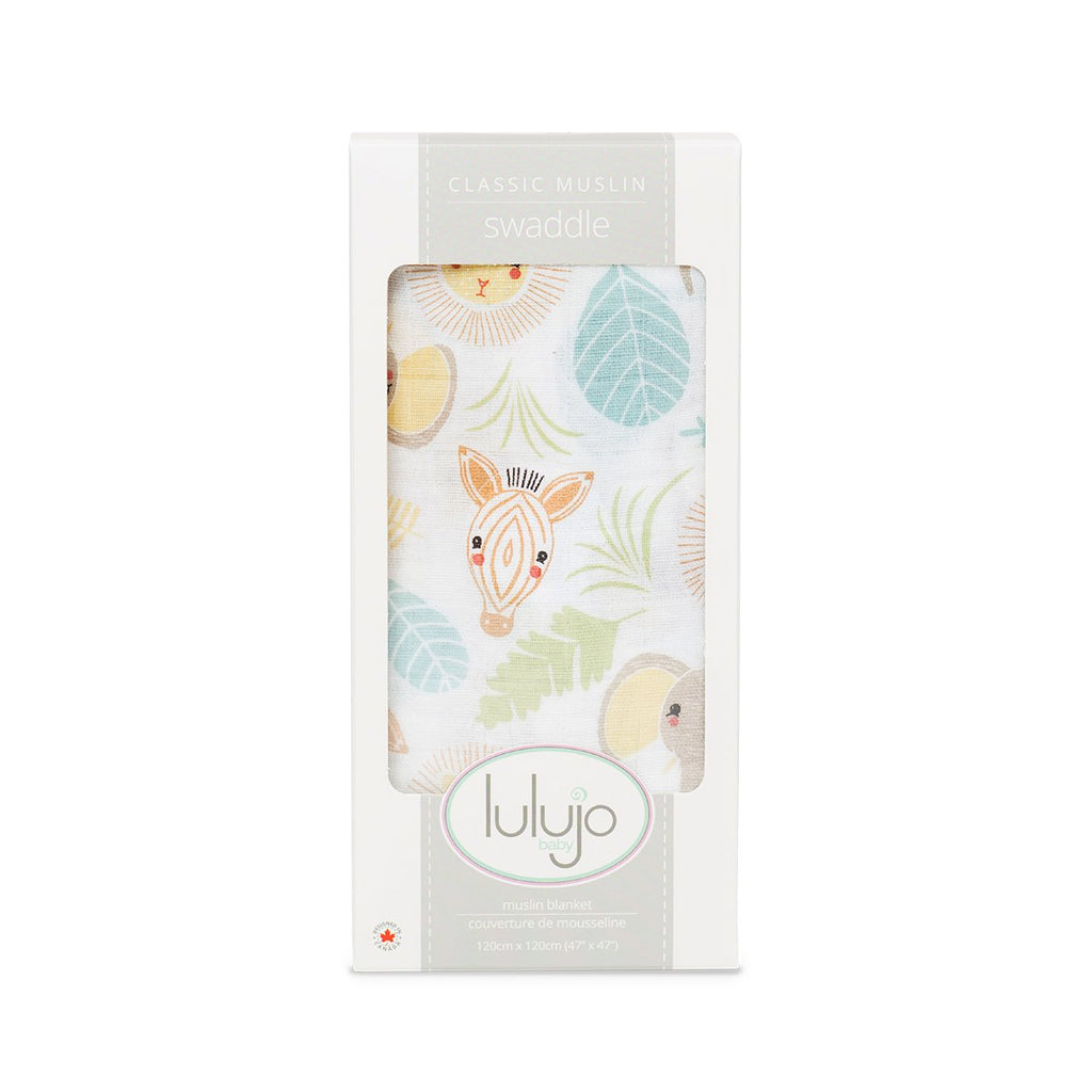 Lulujo - Jungle Cotton Swaddle