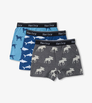 Hatley - Silhouette Animals Boys Boxer Brief 3 pack