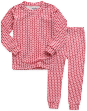 Explanet-Modal Long Sleeve Pajamas-Pink