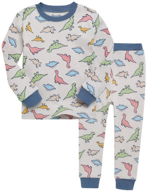 Explanet-Modal Long Sleeve Pajamas-Dino Time