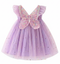 Stardust and Glitter-Butterfly Wings Tulle Dress-Lavender