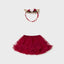 Mayoral-Skirt and Diadem Set-Red