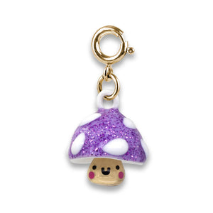 CHARM IT!-Gold Glitter Mushroom Charm