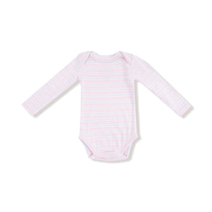 Angel Dear -Bodysuit-Multi Stripe Pink