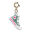 CHARM IT! - Gold Glitter High Top Sneaker Charm