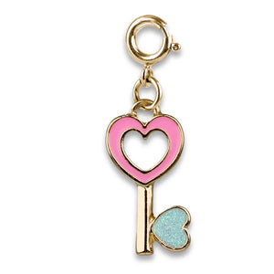 CHARM IT!-Gold Heart Key Charm