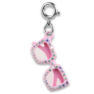 CHARM IT!-Pink Sparkle Sunglasses Charm