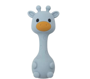 Three Hearts-Giraffe Rattle-Baby Blue
