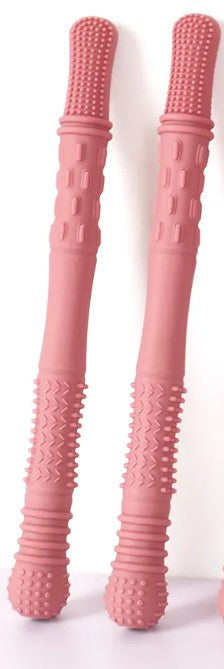 Three Hearts-Neuvo Silicone Teething Tube Set-Rose