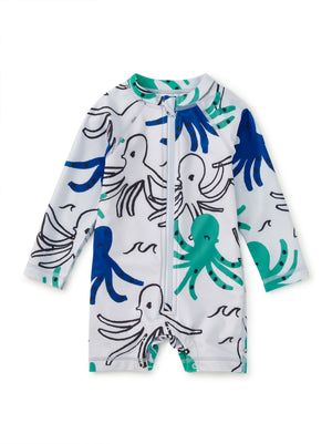 Tea Collection-Rash Guard Baby Swimsuit-Octopus