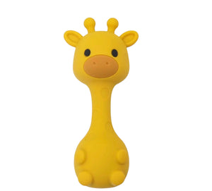 Three Hearts-Giraffe Rattle-Mustard