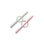 Three Hearts-Teething Tube Set-Pearl/Baby Breath