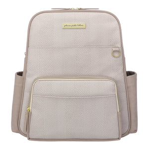 Petunia Pickle Bottom -Sync Backpack - Grey Matte Cable Stitch