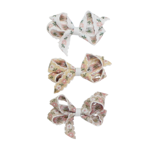 Bows Art-Dainty Floral Embroidered Bow
