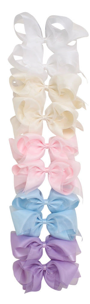 Bows Art-Organdy Satin Overlay Bow 7"