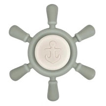 Three Hearts-Sailor Toy Silicone Teether Spinner-Sage