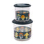 Ore - Good Lunch Snack Containers Large Set-of-Two -Mostly Mushroom