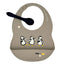 Ore - Fresh and Messy Silicone Bib and Spoon Set - Penguin
