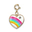 CHARM IT! -Gold Puffed Rainbow Heart Charm