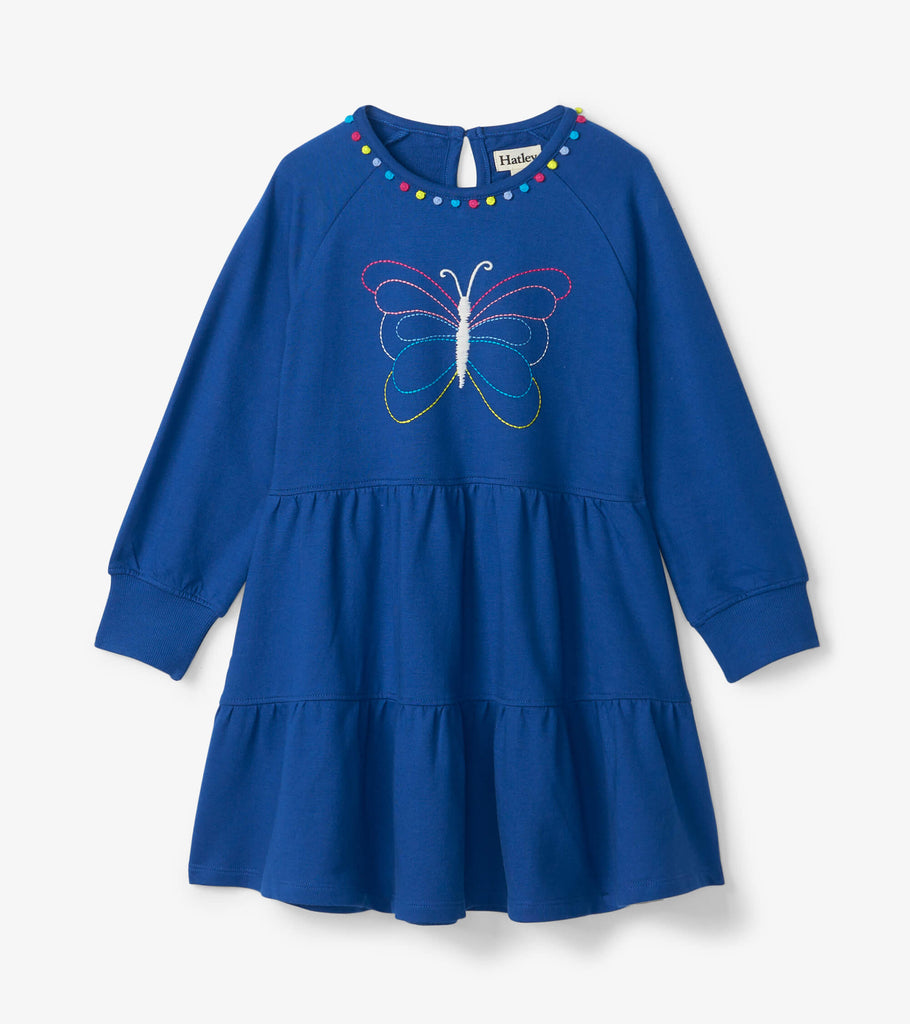 Hatley - Groovy Butterfly Gathered Tiered Dress