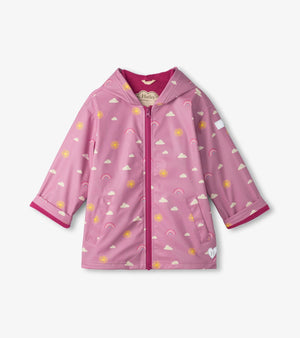 Hatley -Girls Sun Charms Zip-Up Rain Jacket