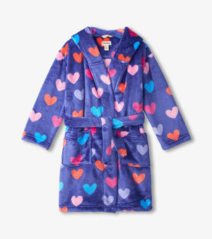 Hatley -Fleece Robe-Hearts