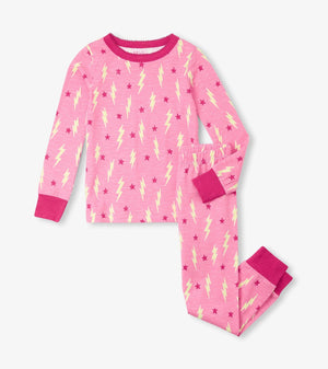 Hatley - Girls Lightning Bolts & Stars Pajama Set