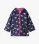 Hatley-Girls Silver Ribbon Zip-Up Rain Jacket