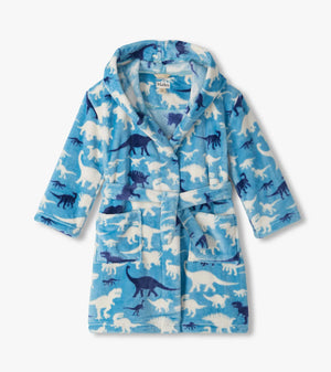 Hatley -Dino Silhouette Fuzzy Fleece Robe