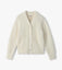 Hatley -Girls Gold Heart Fuzzy Shrunken Cardigan