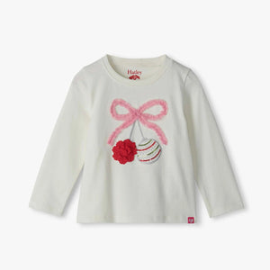 Hatley -Girls Ornament Gathered Back T-Shirt
